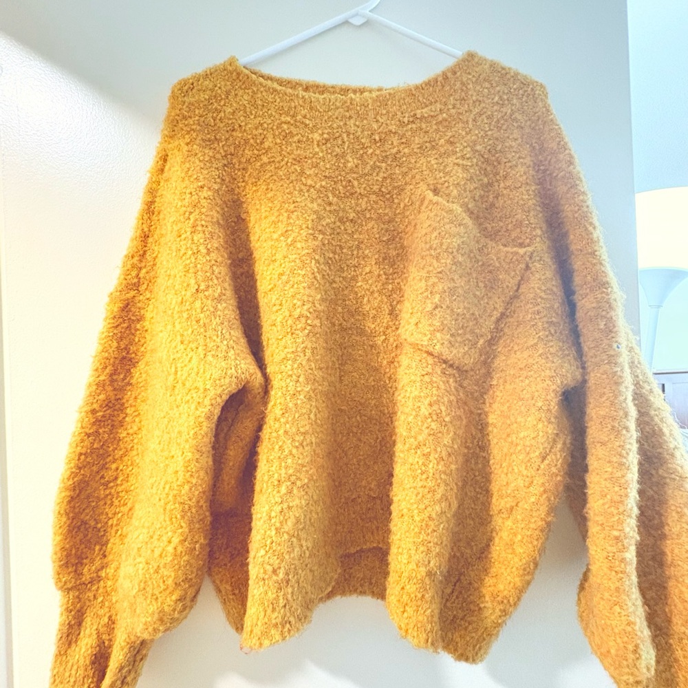 Cozy Mustard Sweater - Picture 2 of 4